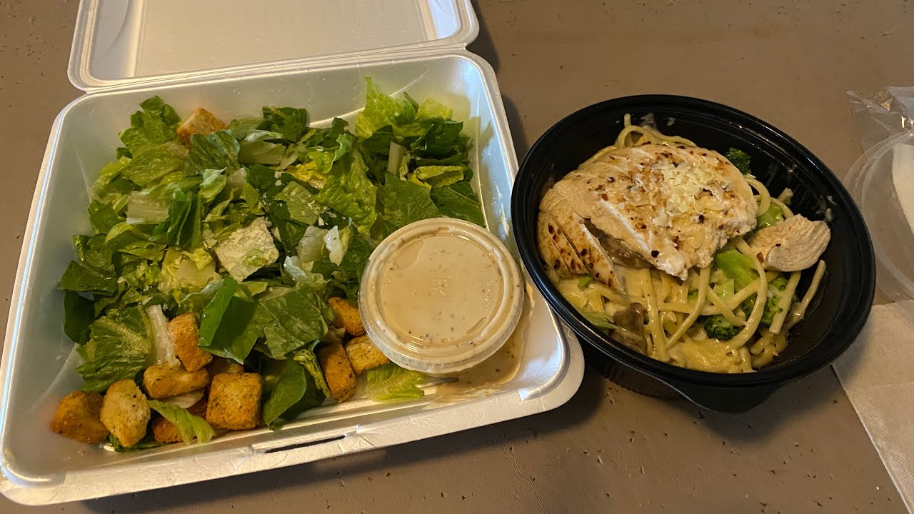 Chicken Alfredo & Salad YouTube