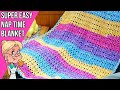 Super Easy Nap Time Blanket - Crochet Tutorial - Premier "Sweet Roll Frostie" yarn