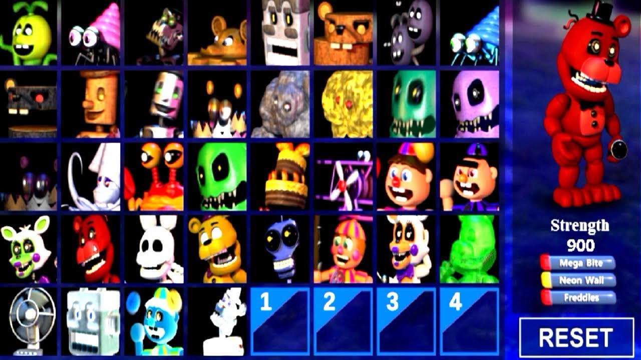 PLAY AS ALL CHARACTERS!! FNaF World Simulator 2018 