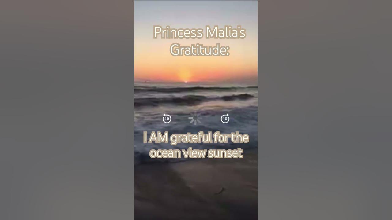 GRATITUDE:  I am grateful for the beauty of the sunset; #gratitude; #PrincessMaliasWorld; #ocean