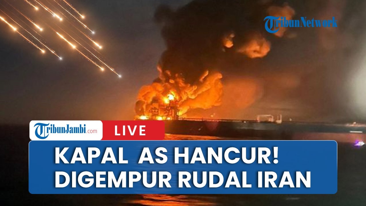 🔴Kapal Perang AS Luluh Lantak Dihantam Rudal Iran!