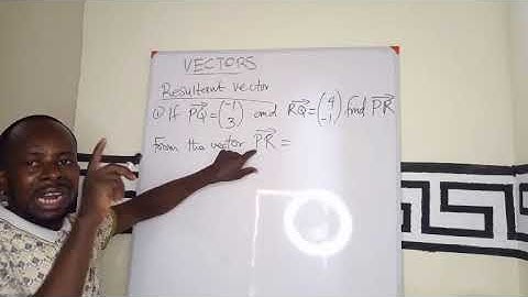 Resultant vector question solved. #GakpoFredYaw