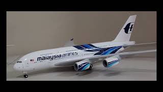 Malaysia Airlines Airbus A380-800 1/160 scale model unboxing and assemble