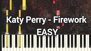 Katy Perry - Firework | Simple Piano (Piano Cover, Piano Tutorial) Sheet 琴譜