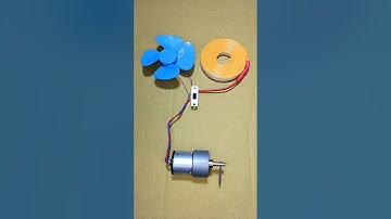 How I Control Neon Strip Light & DC Motor Fan With Gear Motor Generator _ DC Motor #dcmotor #shorts