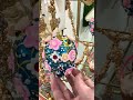 Raz Eric Cortina 4" Blue and Pink Floral Egg Glass Christmas Ornament 4653220
