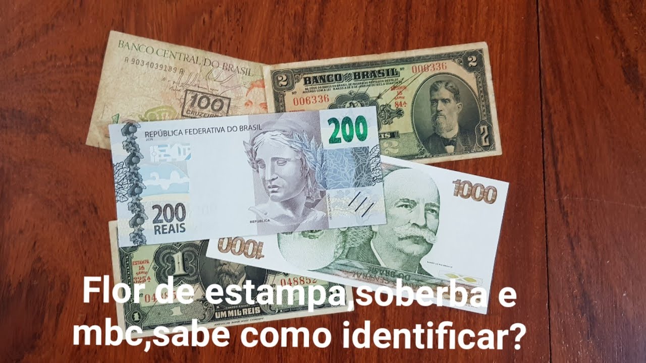 Cedula flor de estampa,soberba e mbc.sabe diferencialas?