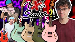 Tom Delonge‘s “Fender” Starcasters are overpriced rebadged Squiers??