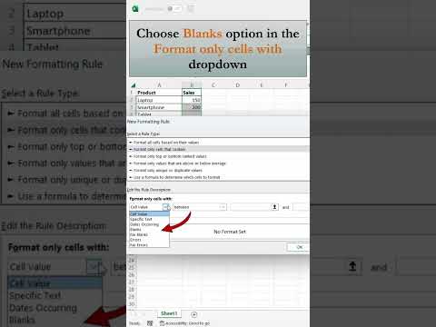 How to Highlight Blank Cells in Excel