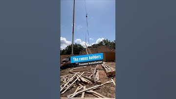 Trusses installation #framing  #building #construction #usa #mexico