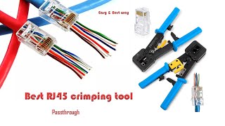 Best crimping tool for RJ45 & RJ11 | How to crimp RJ45 Ethernet CAT6,CAT5,CAT7 cable. #rj45