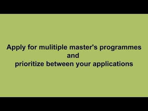 How to apply for several programmes