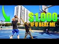 If You Beat Me, You Get $1,000! 1v1 Basketball!