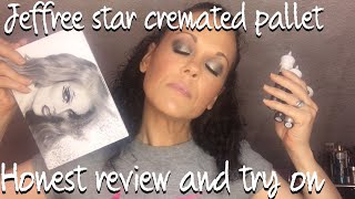 Honest review and try on of the Jeffree Star cremated pallet and lip glosses #jeffreestar#cremated