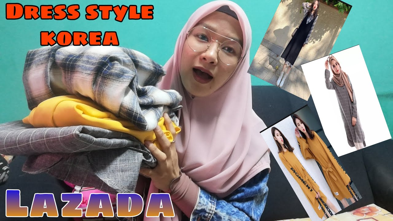  Lazada  Haul   UNBOXING Dres style korea  YouTube