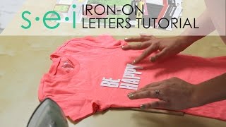 DIY Iron On Transfers: LETTERS - Be Happy Shirt screenshot 1