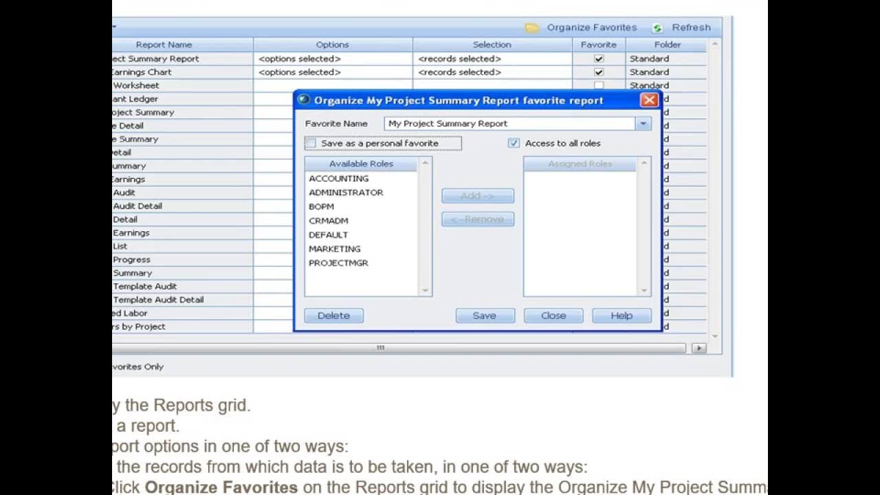 Deltek Vision Report Training Projects YouTube
