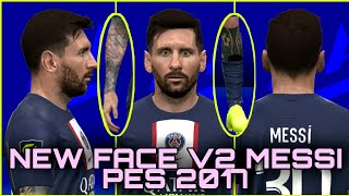 PES 2017 - NEW FACE MOD V2   SKIN TATTOO MESSI BY FIFA 23