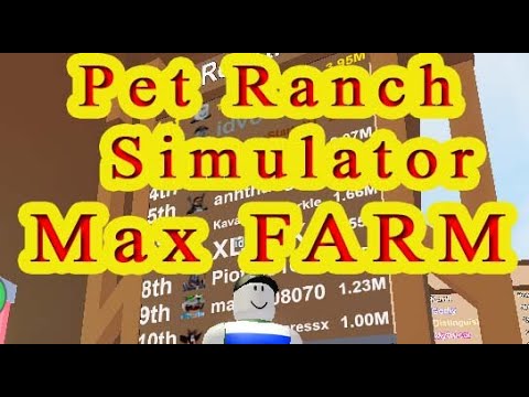 Roblox Pet Ranch Simulator Life Hack Farm Open Egg Youtube