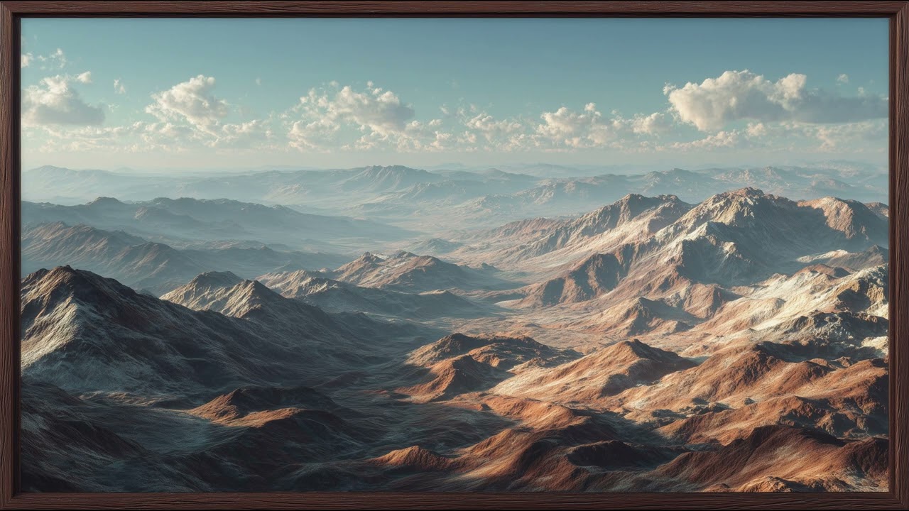 Endless Stone Mountain Horizons | Still Art Screen Saver | 4K