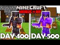 I Survived For 500 DAYS in HARDCORE Minecraft