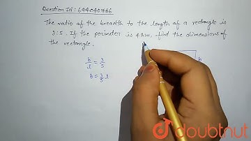The ratio of the breadth to the length of a rectangle is 3:5. If the perimeter is 48 m, find the...