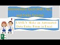 🔐 Secret ✨ EASILY Make an Automated Data Entry Form in Excel 📊