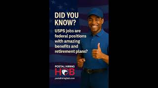 Did you know? usps jobs are federal positions with amazing benefits and retirement plans?