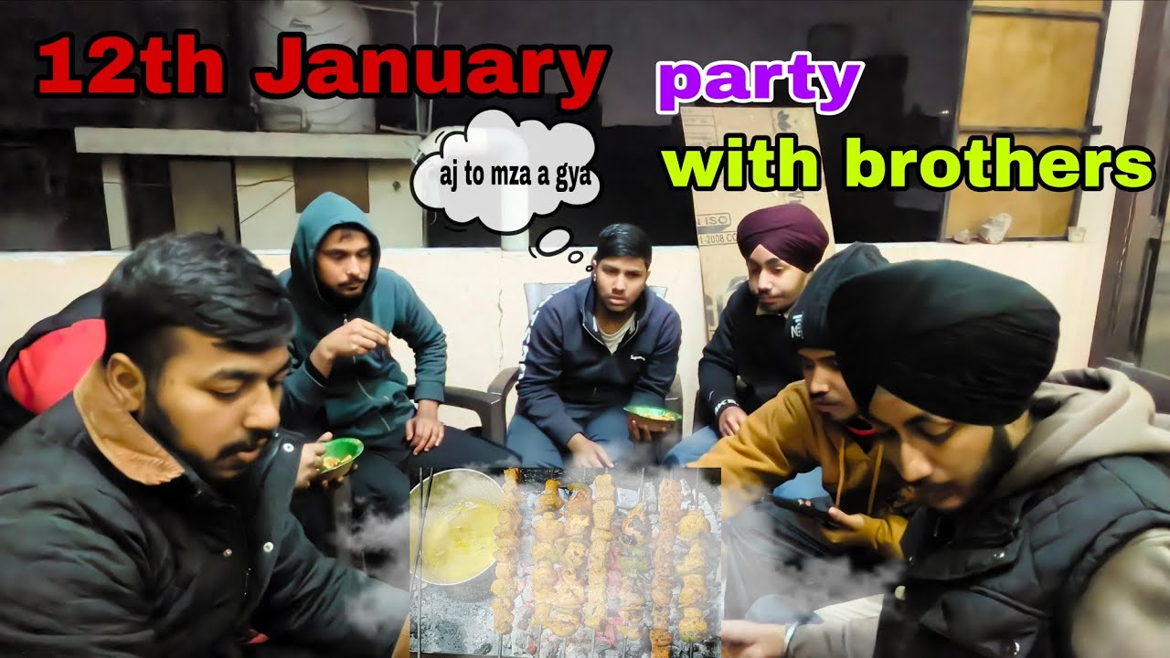 12th January party with brother 🥳🍻.                         #trending #vlog #funny 