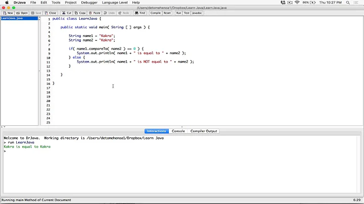 94. Comparing Strings: equalsIgnoreCase(), compareToIgnoreCase() - Learn Java