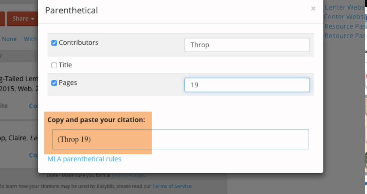 EasyBib's Guide to APA Parenthetical Citations