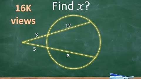 Two chords intersect outside the circle at point P: Two chords intersecting outside the circle