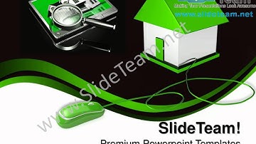 House Connected With Computer Network PowerPoint Templates ppt Themes 0812 Slides Backgrounds