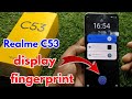 realme c53 me display fingerprint kaise lagaye, realme c53 me fingerprint hai ya nahi