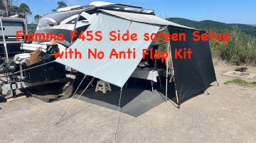 Fiamma F45S, Single Handed setup, Privacy Screen Without Anti Flap Kit  Caravan Tips and Mods Part 5