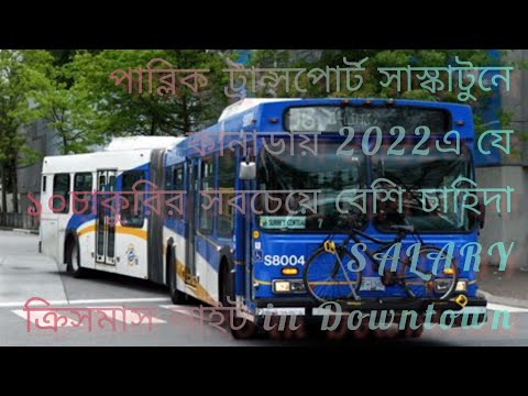 পাব্লিক ট্রান্সপোর্ট সাস্কাটুনের_কানাডায় 2022এ যে ১০চাকুরির সবচেয়ে বেশি চাহিদা_বেতন_ক্রিসমাস লাইট