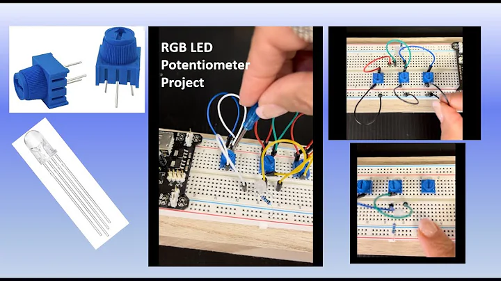 RGB LED Electronic Project with Potentiometer #rgb #electronics #arduinoproject