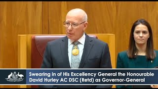 Swearing-in of His Excellency General the Honourable David Hurley AC DSC (Retd) as Governor-General