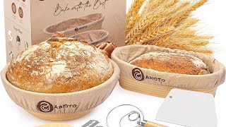 Abioto 10 Round And 11 Oval Banneton Bread Proofing Baskets And Sourdough Bread Baking Supplies