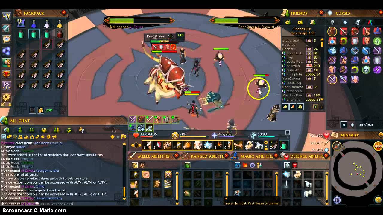 runescape rs3 pest queen fight YouTube