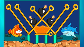 Fishdom Fish Rescue Game Part-3 - Pull The Pin Mobile Gameplay
