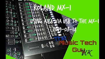 How to Connect the Roland Aira instruments via USB to the Roland MX-1