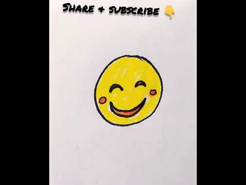كيف ارسم وجه ضاحك   