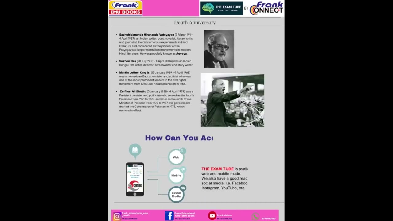 Notable events on 4 April in Indian and World History