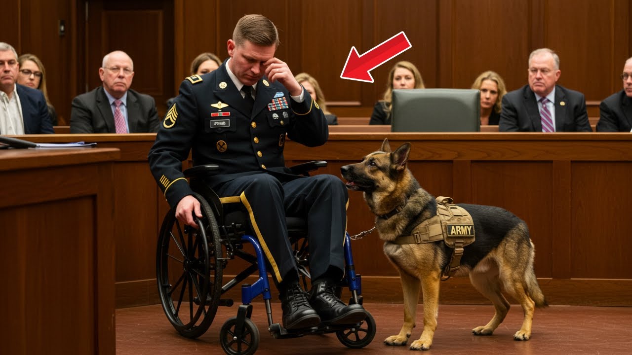 The ex-soldier wanted a final goodbye with his dog in court, but what happened shocked everyone!