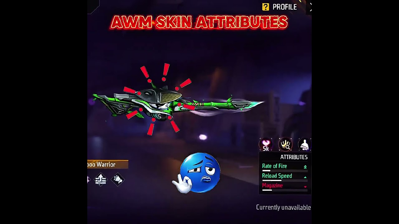 NEW AWM SKIN BAMBOO WARRIOR ☠️💥