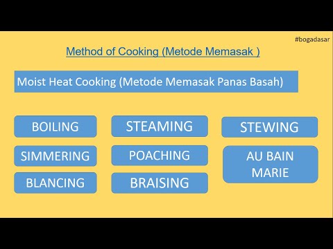 Video: Apa itu metode memasak basah?