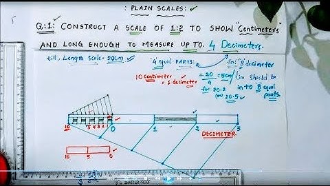 Engg. Drawing-SCALES- Continued A simple Problem on PLAIN SCALE - part-2