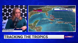 FOX8 Meteorologist Alex Schneider tracks storms in the tropics, possible impacts to Piedmont Triad