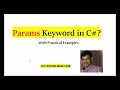 Params keyword in C#.Net